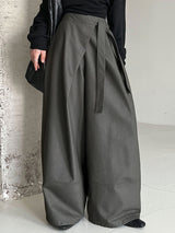 Men's Deconstructed Drawstring Wide Leg Casual Pant SKUL37212