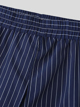 Mens Multi-Layered Striped Loose Fit Pant SKUL05736