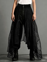 Men's Sheer Mesh Design Irregular Skirt SKUL48635