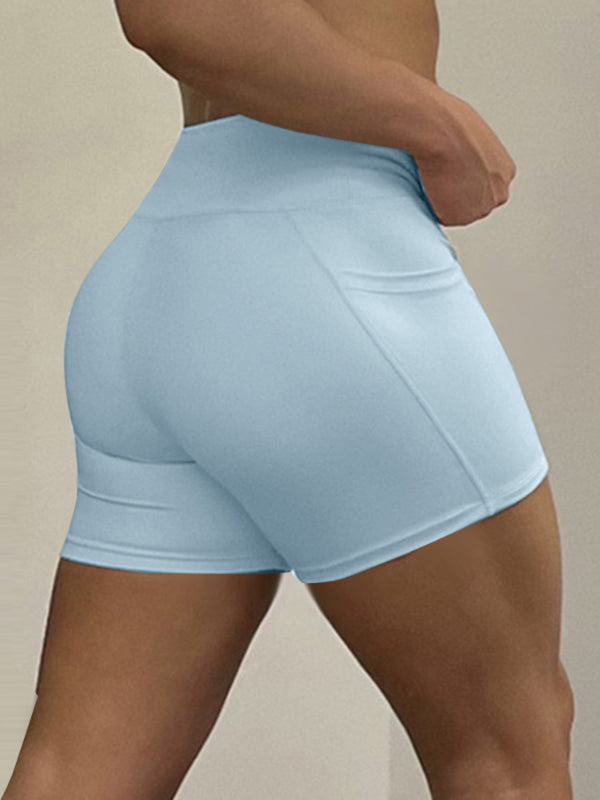 Men's Solid Color Slim Fit High Stretch Casual Short SKUL21023