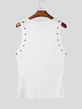 Men's Bodybuilding Display Star Print Semi-Sheer Fit Tank SKUL63174