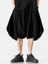 Men's Avant-Garde Zen Voluminous Balloon Cropped Short SKUL63681