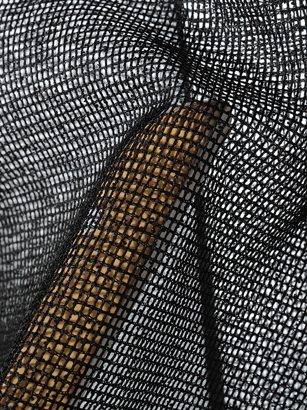 Mens Hollow Mesh Short-Sleeve Two Pieces Outfit SKUL04244