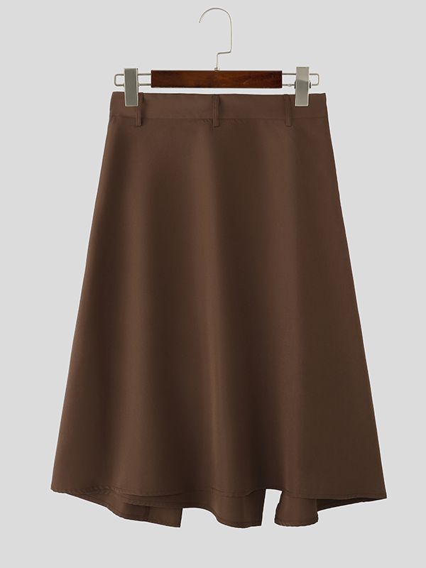 Men's Deconstructed Multi Button Slit Skirt SKUL51919