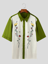 Mens Floral Print Short-Sleeve Shirt SKUL07498