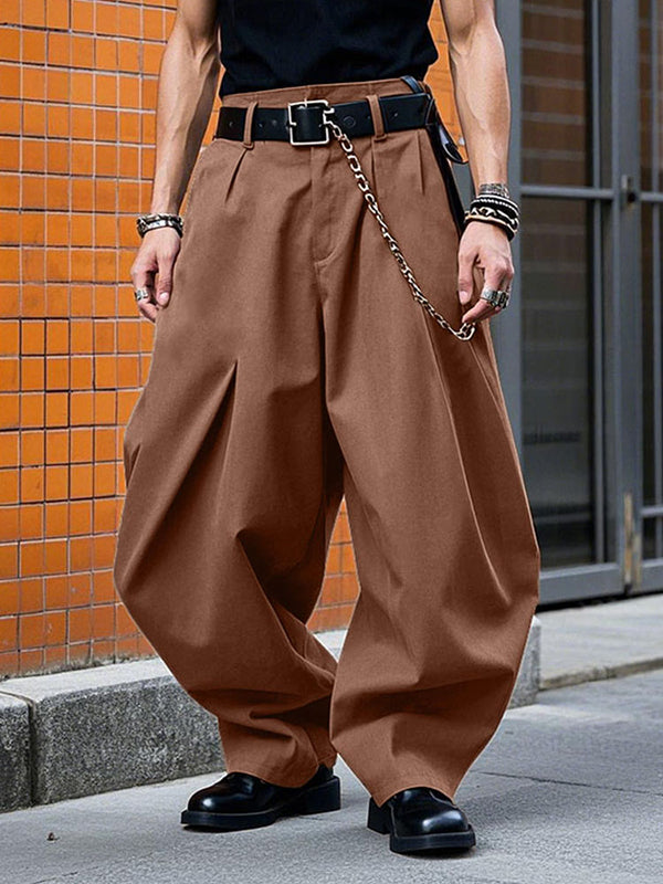 Mens Casual Solid Color Loose-Fit Pant SKUL02396