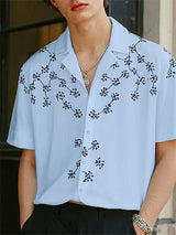 Mens Floral Print Short Sleeve Shirt SKUL09520