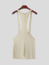 Men's Clubwear Sheer Mesh Suspender Bodysuit SKUL65505