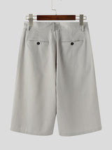 Mens Solid Color Loose Wide-Leg Casual Pant SKUL17898