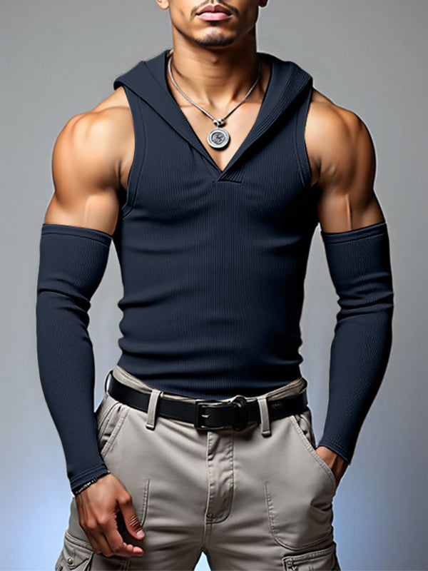 Men's Stripe Pullover Casual T-Shirt SKUL28139