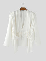 Men's Shiny Casual Long Sleeve Blazer SKUL25103