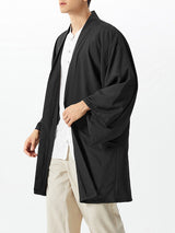 Men's Loose Retro Bat Sleeve Cardigan SKUE21473