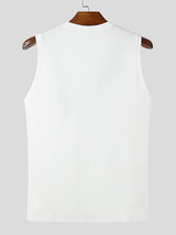 Mens Textured Zip-Up Sleeveless Tank SKUL01069