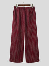 Men's Stripe High Waist Casual Pant SKUL41731