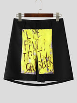 Men's Harajuku Streetwear Graphic Graffiti Skirt SKUL51830