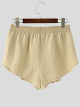 Mens Solid Color Side Slit Lightweight Short SKUL12474