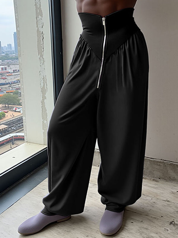 Mens Knitted High-Waist Zip Pant SKUL03116