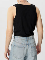 Mens Transparent Strap Deconstruction Design Vest SKUK13149