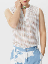 Mens Mesh See Through Sleeveless Vest SKUK51021