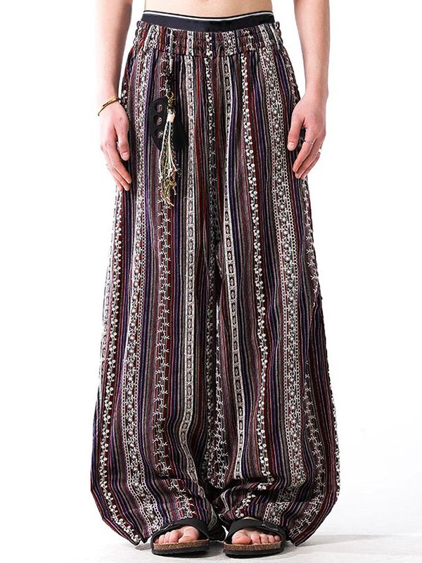 Men's Bohemian Ethnic Style Loose Pant SKUL50709