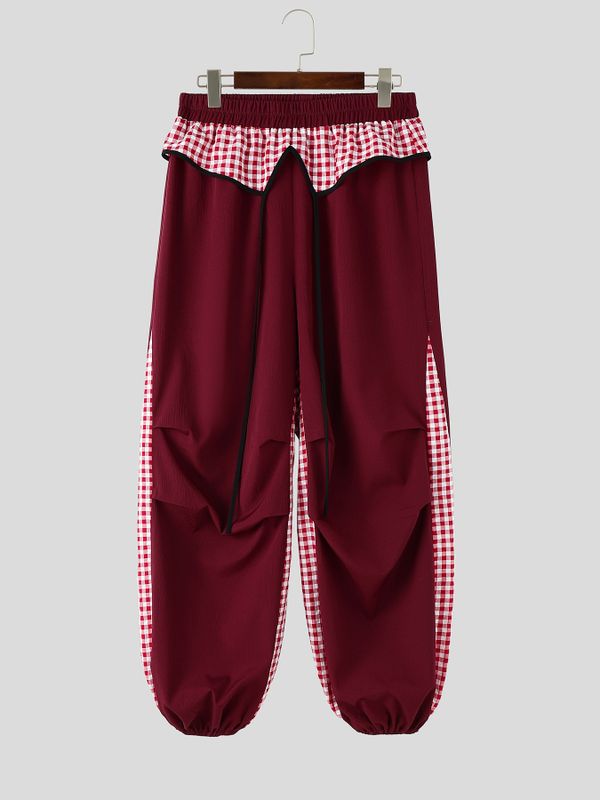 Men's Casual Plaid Design Pant SKUL62080
