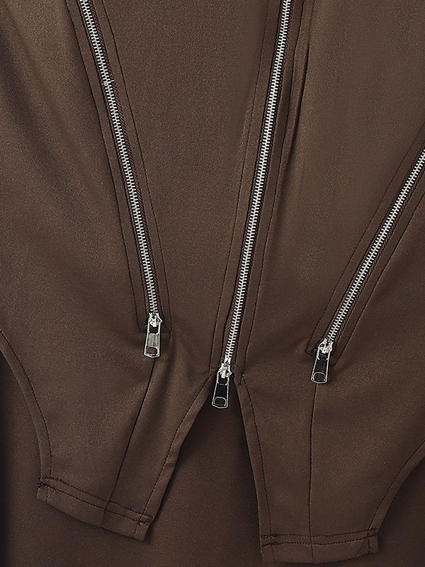 Men's Deconstructed Zipper Hem Slit Tank SKUL46259