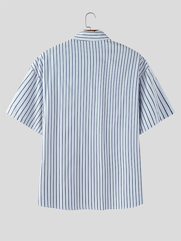 Men's Striped Casual Half Sleeve Shirt SKUL26986