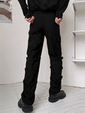 Mens Deconstructed Solid Color Casual Pant SKUK63618