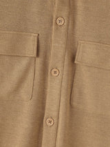 Men's Early Autumn Urban Casual Dual Flap Pocket Button Down Long Sleeve Lapel Collar Shirt SKUL81821