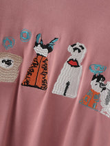 Men's Fun Embroidered High Neck T-Shirt SKUL39008