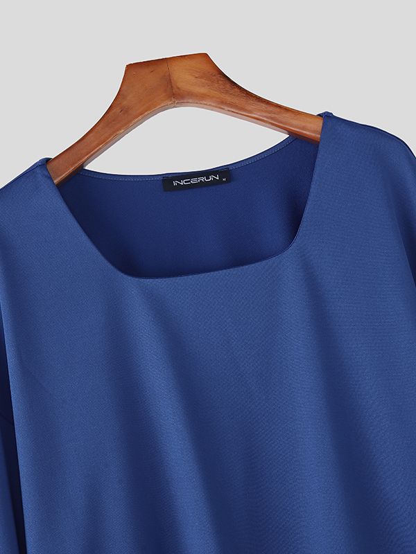 Men's Simple Solid Color Casual Two Pieces Outfit SKUL50057