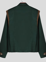 Men's Color Block Long Sleeve Jacket SKUL37253