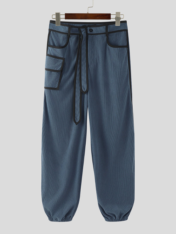 Mens Striped Colorblock Casual Pant SKUL20522