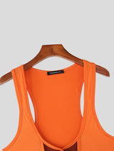 Mens Sheer Mesh Patchwork Knit Bodysuit SKUL12165