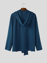 Men's Shawl Tie Knit Long Sleeve T-Shirt SKUL31746