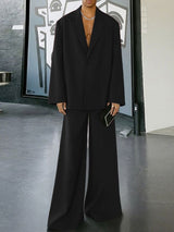 Men's Solid Color Loose Casual Two Pieces Outfit SKUL50004