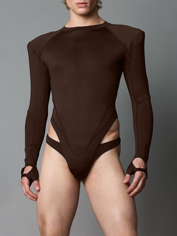 Men's Deconstructed Padded Shoulder Bodysuit SKUL31909