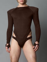 Men's Deconstructed Padded Shoulder Bodysuit SKUL31909