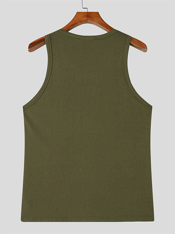 Mens Number 80 Print Casual Tank SKUL16142