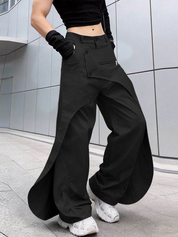 Men's Deconstructed Zipper Long Pant SKUL57246