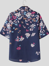Men's Hawaiian Vacation Floral Short Sleeve Shirt SKUL26918