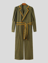 Men's Colorblock Tie Casual Jumpsuit SKUL37262