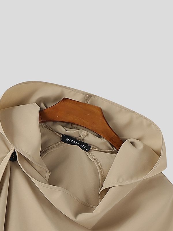 Men's Deconstructed Hollow Loose Cloak SKUL44177