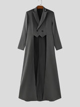 Men's Solid Color Long Hem Casual Long Sleeve Blazer SKUL31841