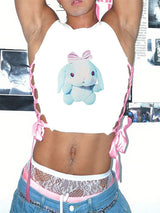 Men's Cartoon Print Cropped Tank SKUL20263