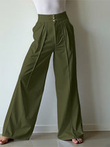 Mens Solid Color High-Waisted Casual Pant SKUL19093