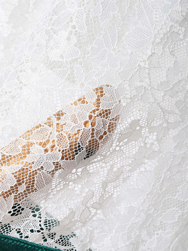 Mens Digital Print Lace Patchwork Two Pieces Outfit SKUL20285