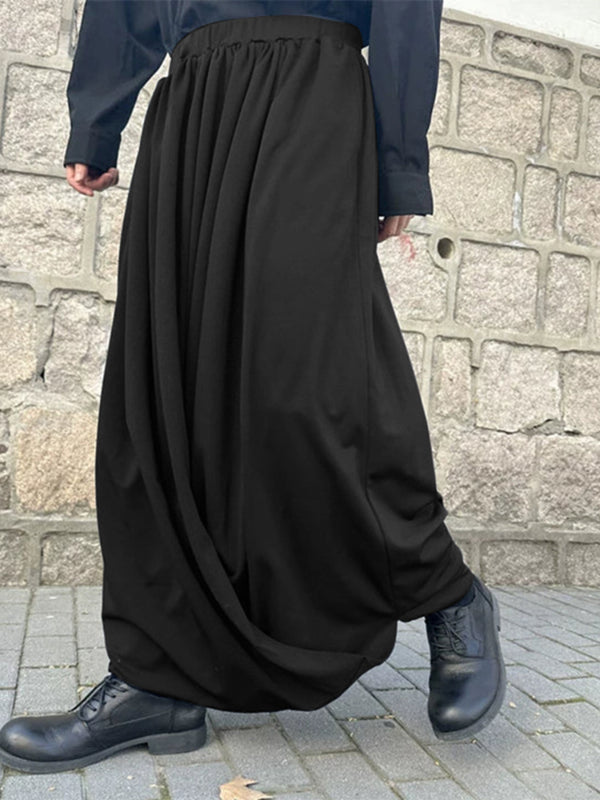 Men's Solid Color Wide Leg Casual Pant SKUL22805