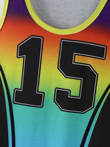 Men's Number Print Gradient Bodysuit SKUL22185