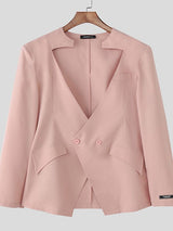 Men's Deconstructed Hollow Neck Casual Blazer SKUL41342